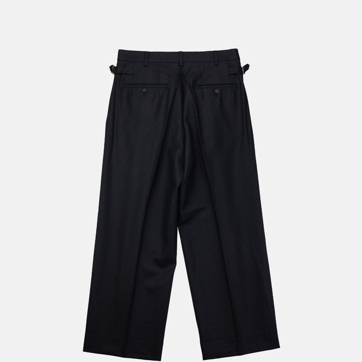 CDG Homme PLEATED WOOL TROUSERS, Black