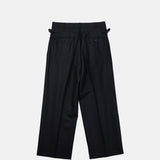 CDG Homme PLEATED WOOL TROUSERS, Black
