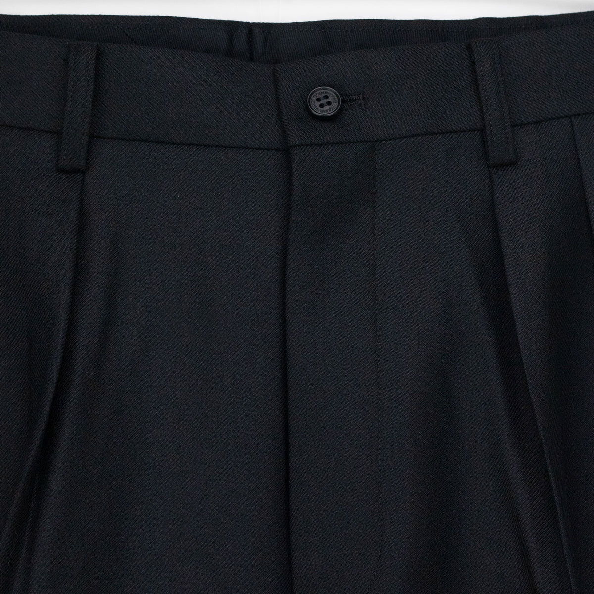 CDG Homme PLEATED WOOL TROUSERS, Black