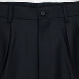 CDG Homme PLEATED WOOL TROUSERS, Black