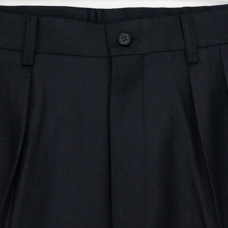 CDG Homme PLEATED WOOL TROUSERS, Black