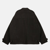 CDG Homme QUILTED ZIP WOOL JACKET, Brown