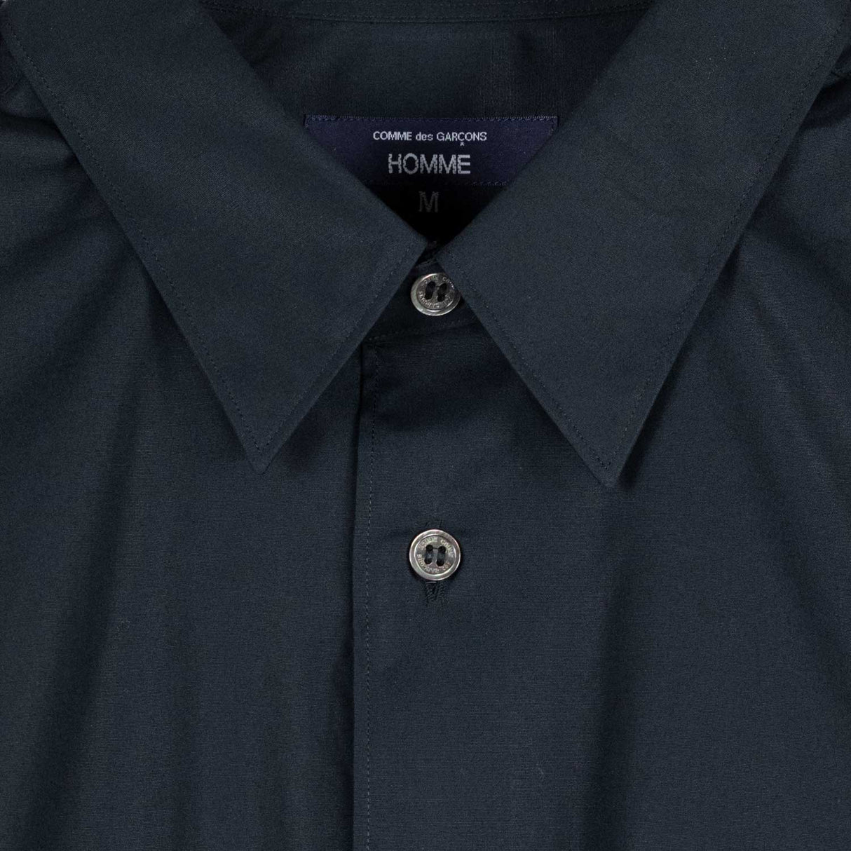 CDG Homme COTTON BROAD S/S SHIRT, Black