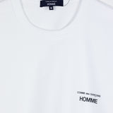 CDG Homme CHEST LOGO T-SHIRT, White