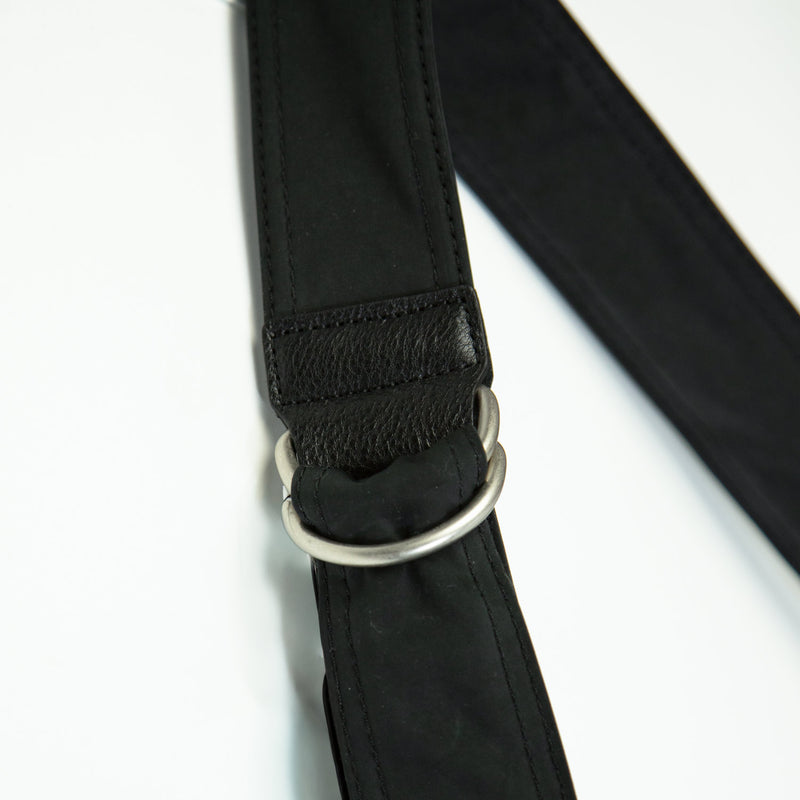 CDG Homme POLYESTER SUEDE BAG, Black