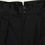 CDG Homme COTTON SATIN TROUSERS, Black