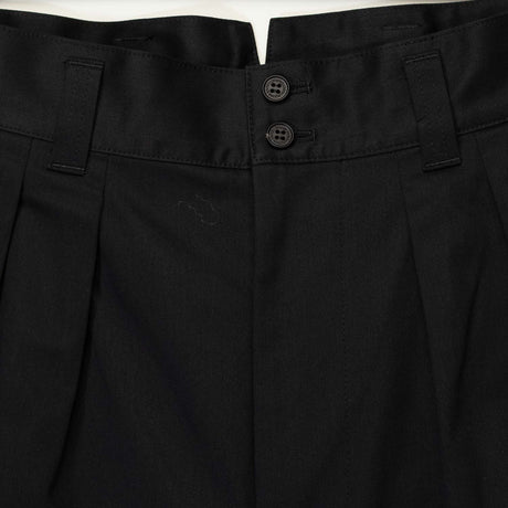 CDG Homme COTTON SATIN TROUSERS, Black