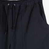 CDG Homme COTTON LINEN HERRINGBONE PANTS, Black