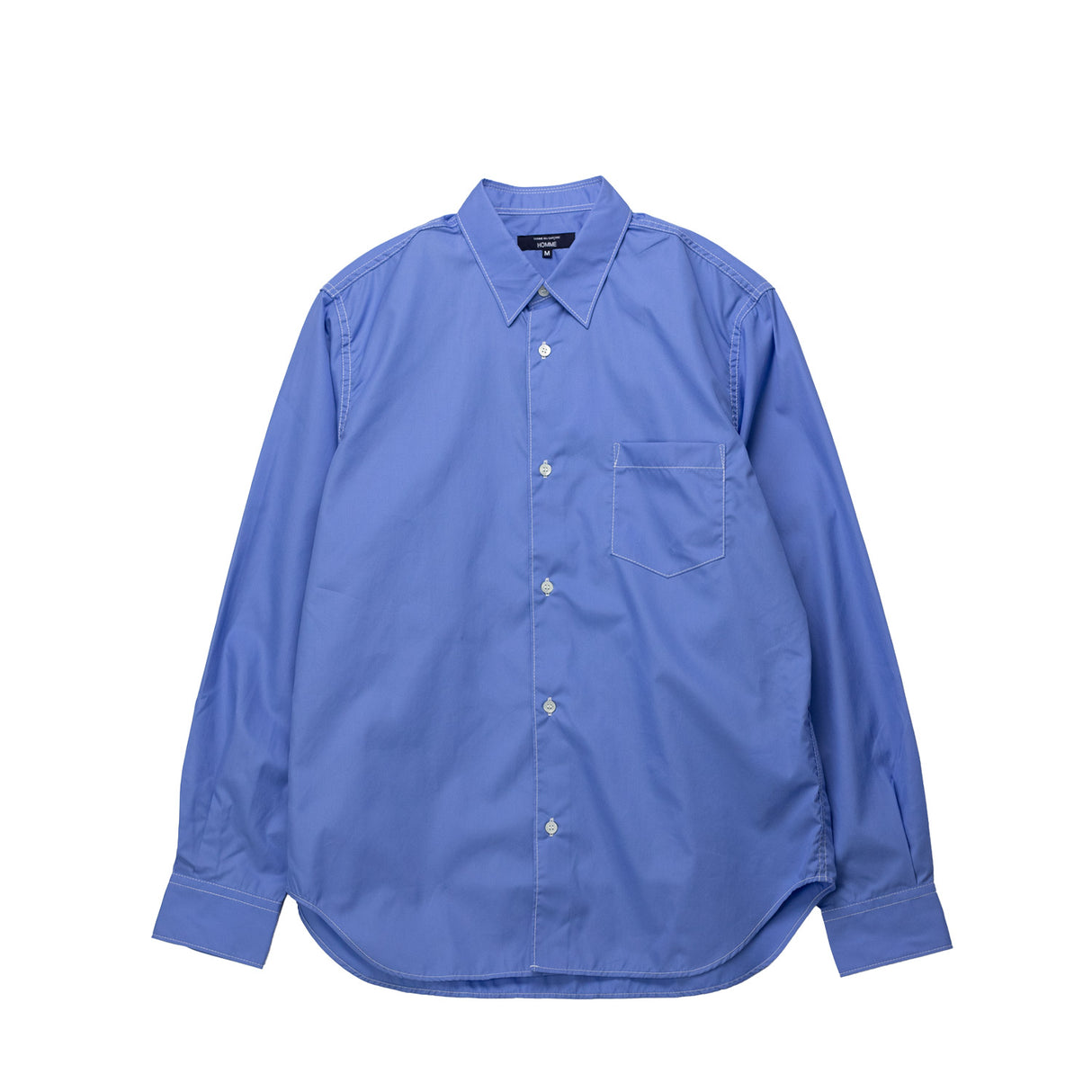 Blue shirt on a white background