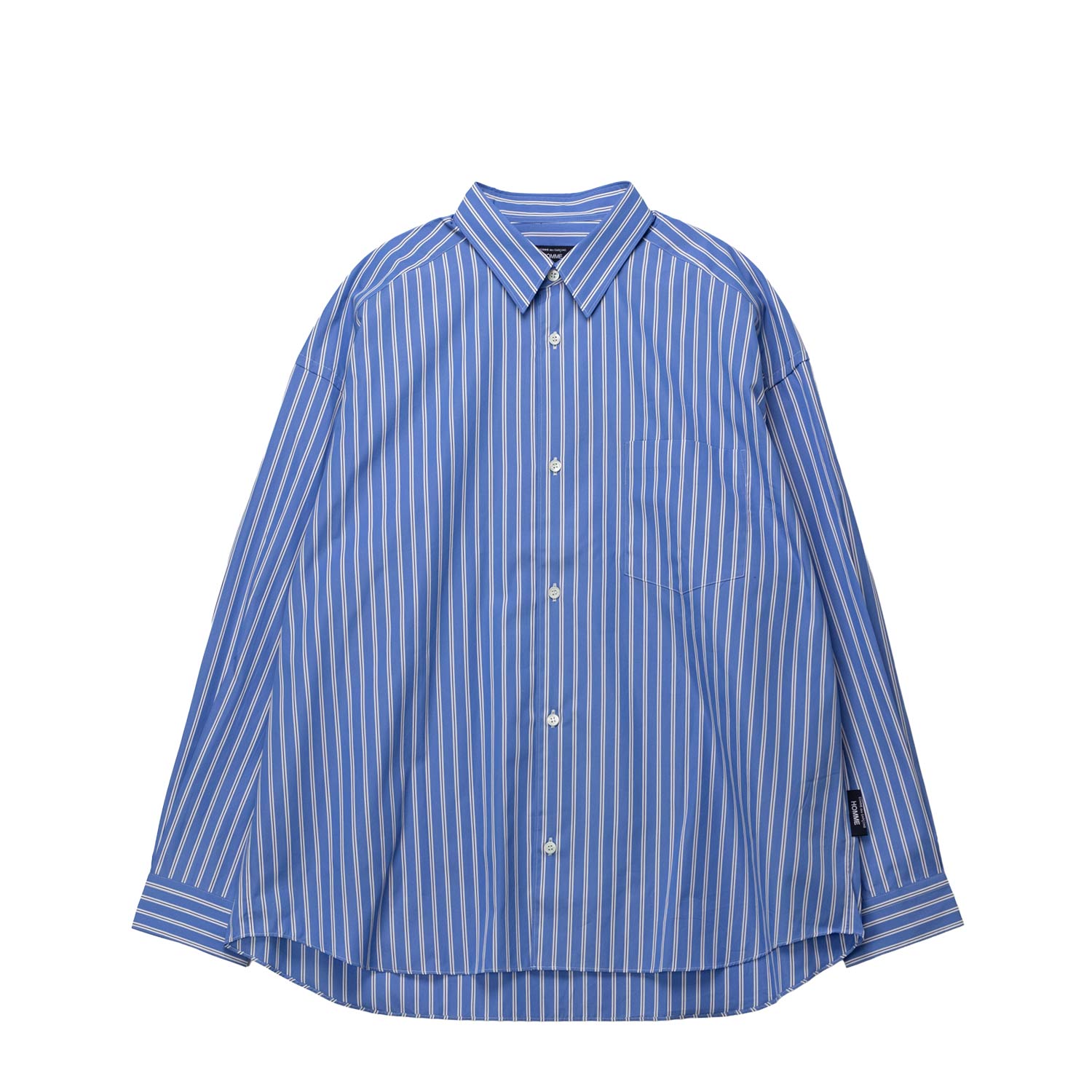 CDG Homme STRIPED SHIRT, Dark Sax/Navy/White – Beamhill