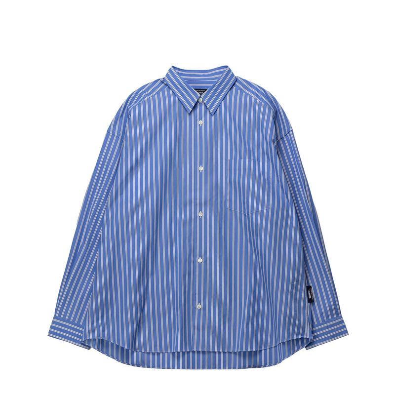 Blue stripe shirt on a white background