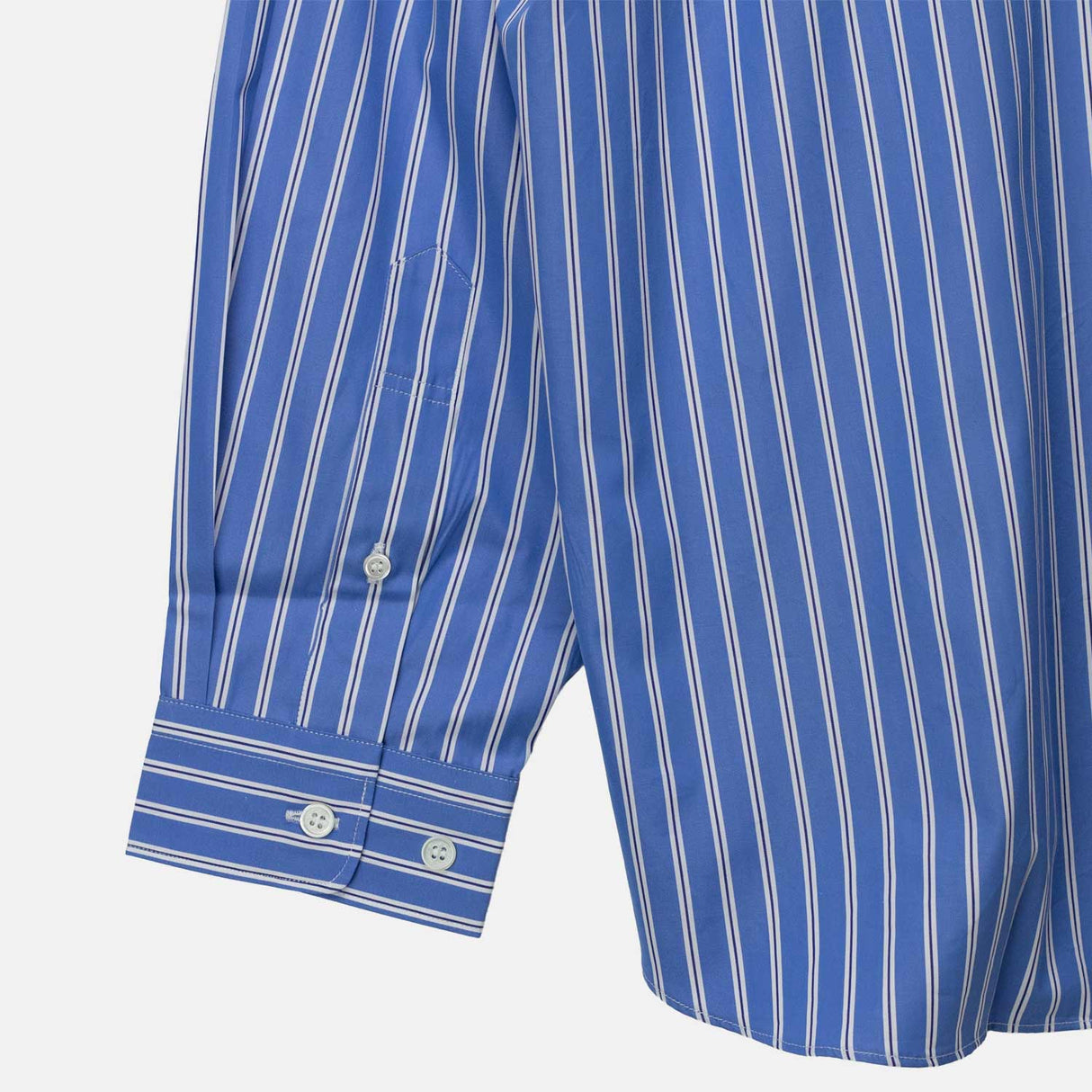 CDG Homme STRIPED SHIRT, Dark Sax/Navy/White