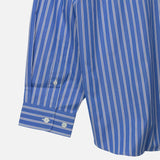 CDG Homme STRIPED SHIRT, Dark Sax/Navy/White