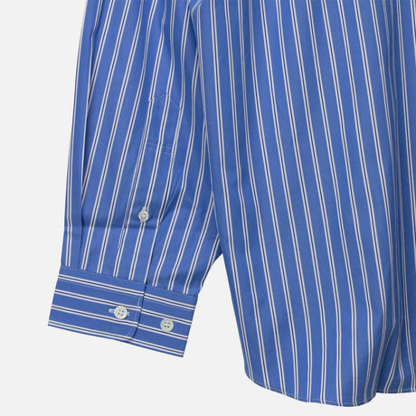CDG Homme STRIPED SHIRT, Dark Sax/Navy/White