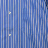CDG Homme STRIPED SHIRT, Dark Sax/Navy/White