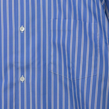CDG Homme STRIPED SHIRT, Dark Sax/Navy/White