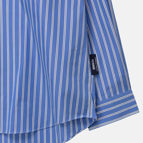 CDG Homme STRIPED SHIRT, Dark Sax/Navy/White