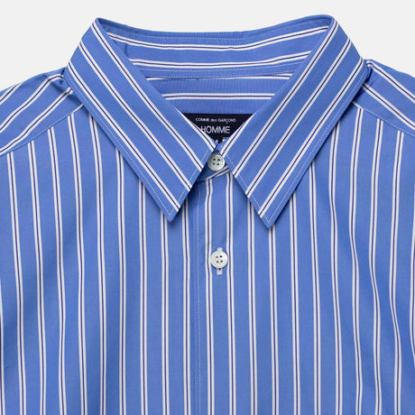 CDG Homme STRIPED SHIRT, Dark Sax/Navy/White