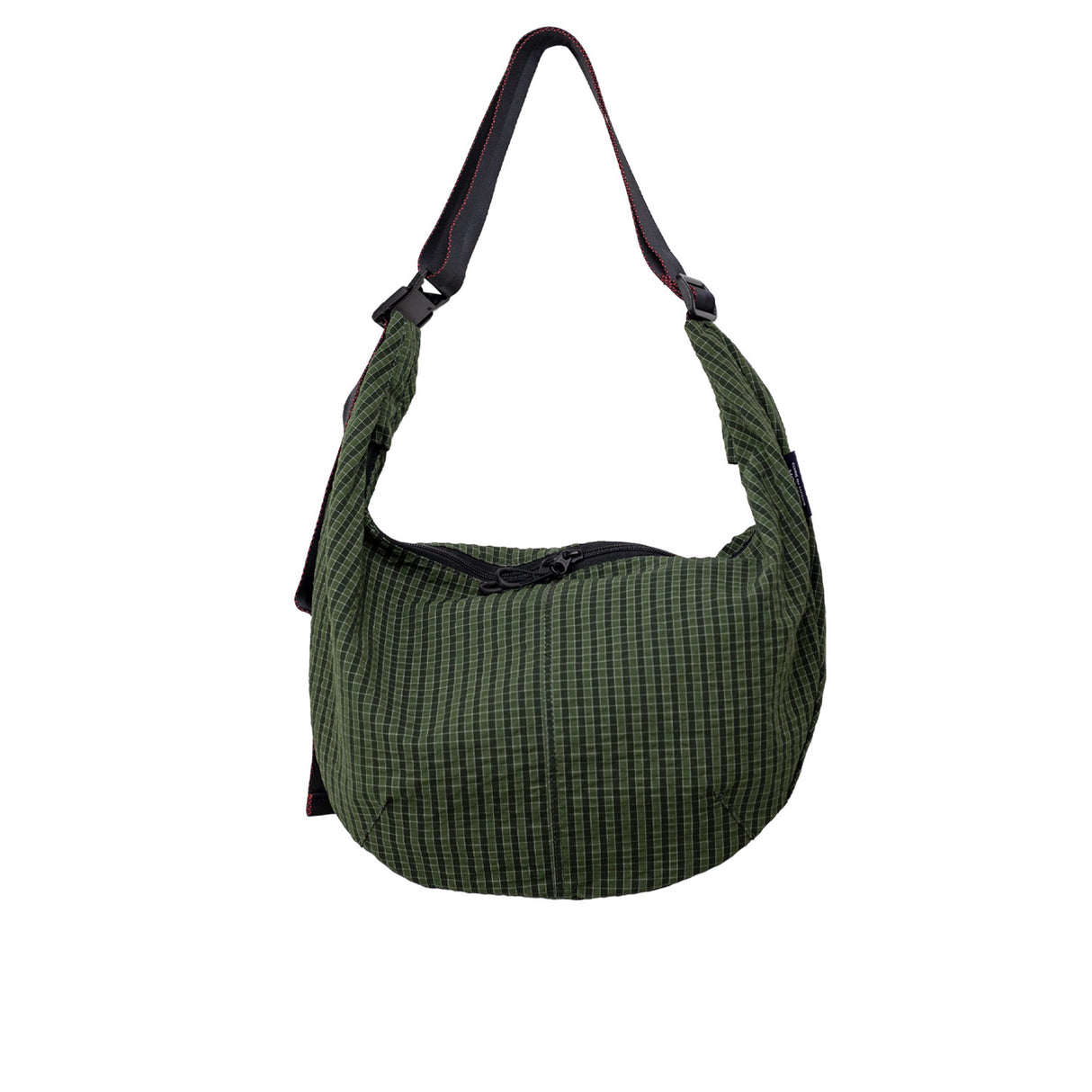 Green shoulder bag in a white background