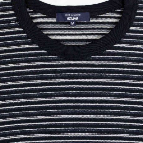 CDG Homme HORIZONTAL STRIPES T-SHIRT, Black