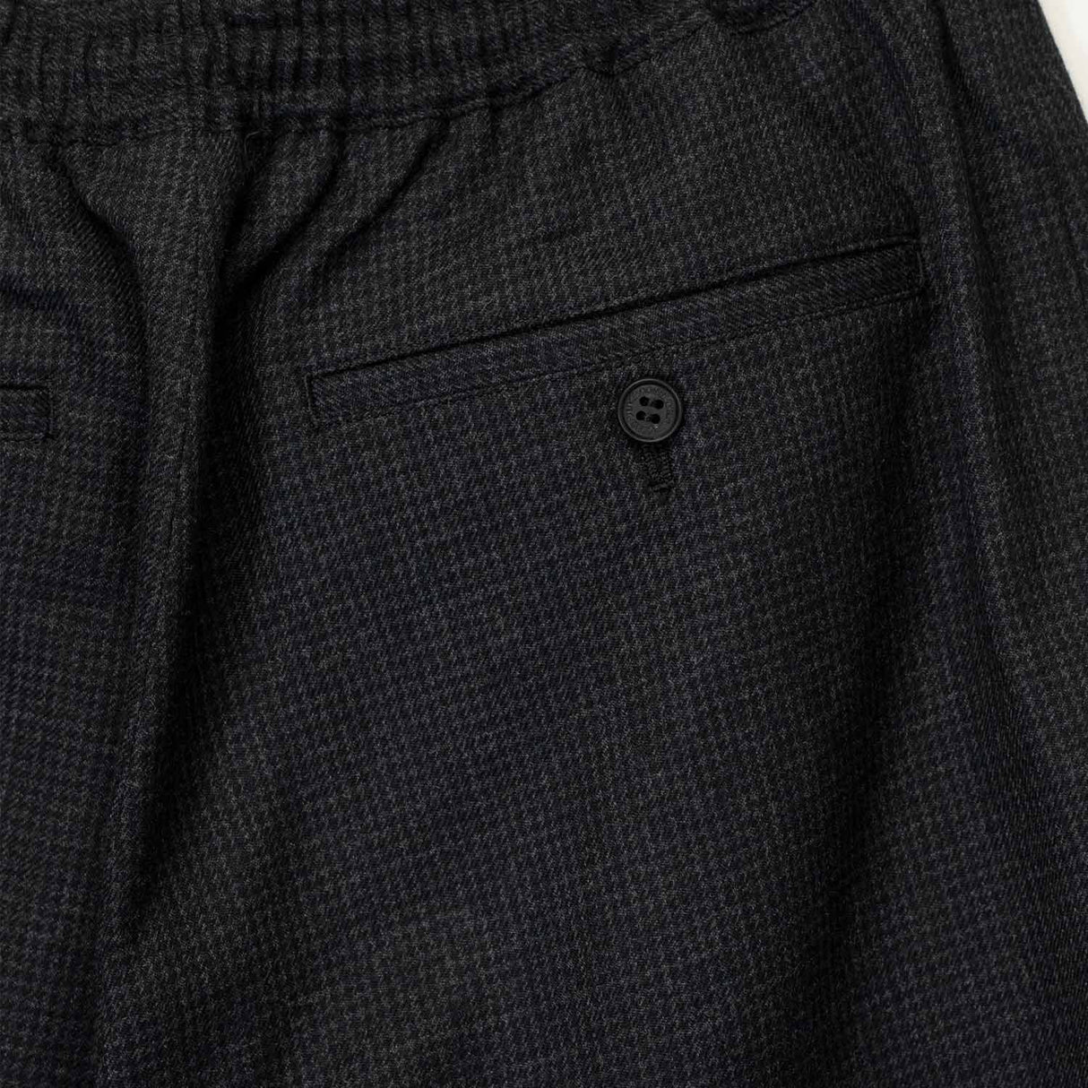 CDG Homme WOOL HOUNDSTOOTH TROUSERS, Charcoal