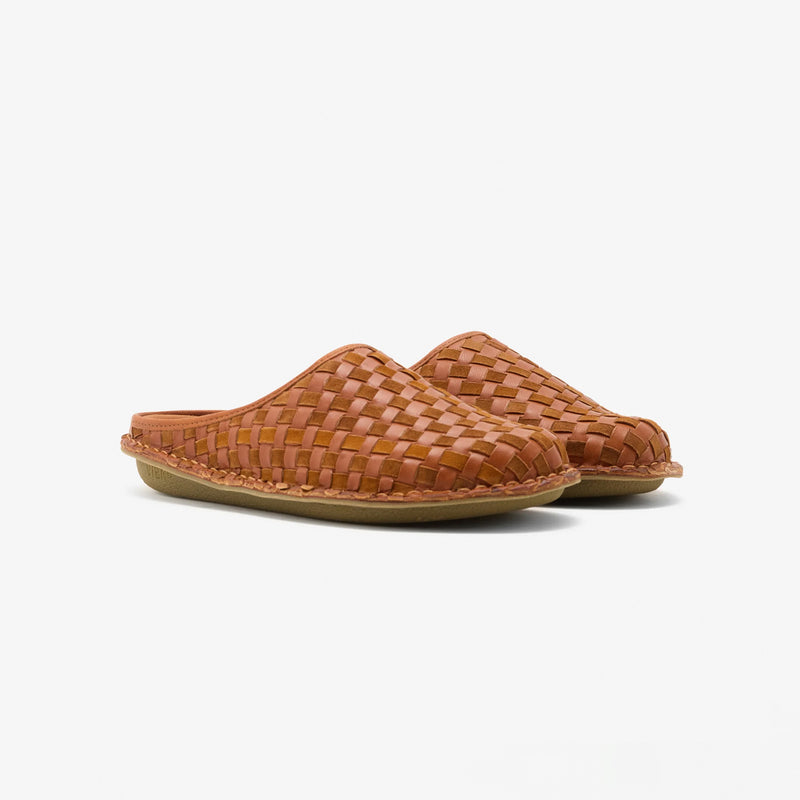 CDG Homme x VIBAe ROMA WOVEN, Cognac Brown