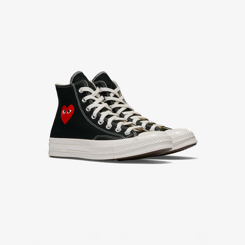 CDG Play Converse CHUCK 70 HI, Black