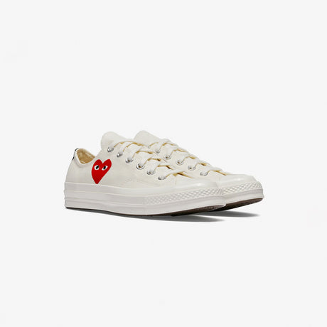 CDG Play Converse CHUCK 70 OX, Milk