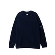 Navy blue sweater on a white background