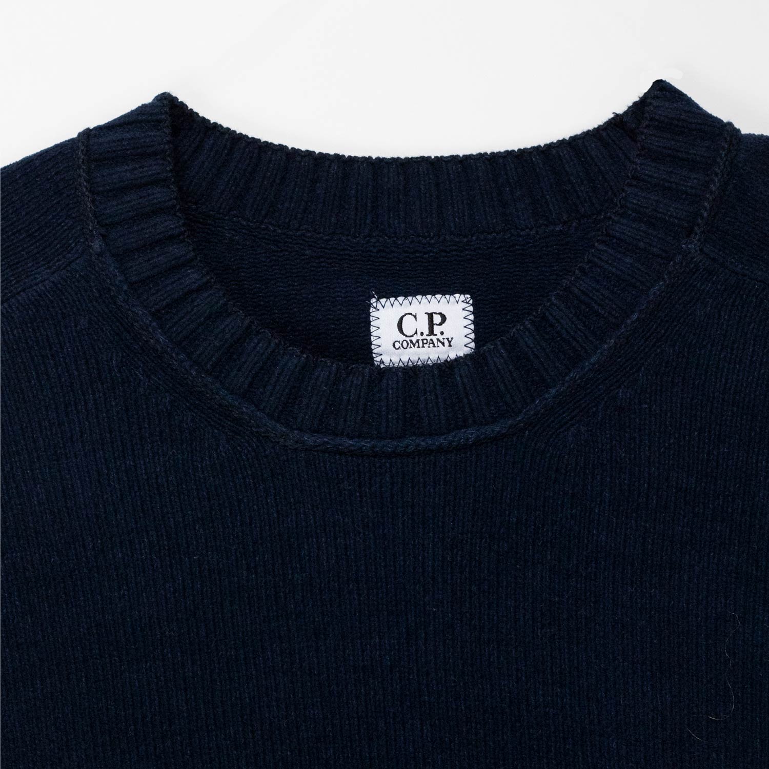 C.P. Company CREWNECK LENS SWEATER, Midnight Navy – Beamhill