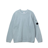C.P. Company CREWNECK LENS SWEATER, Silver Blue