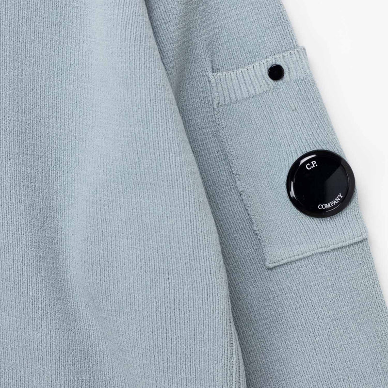 C.P. Company CREWNECK LENS SWEATER, Silver Blue