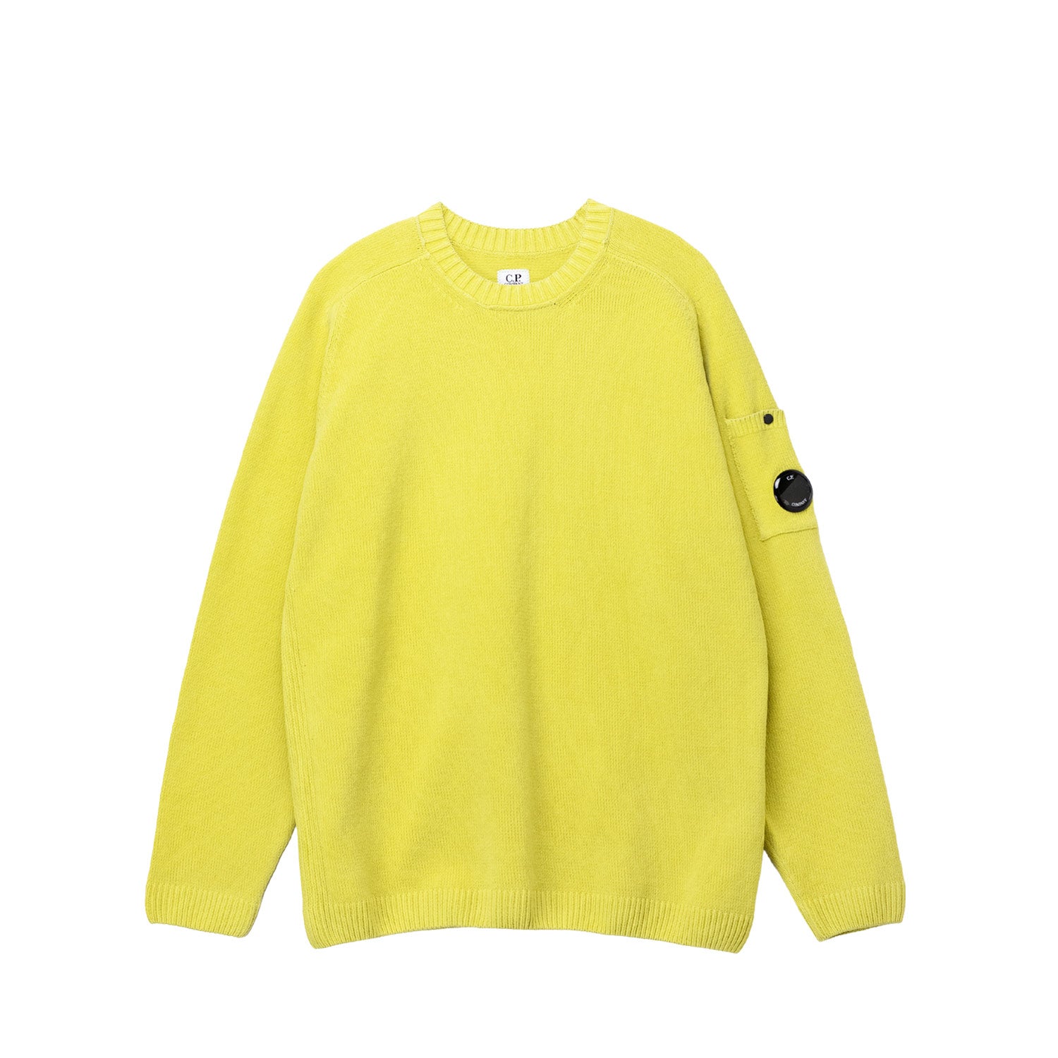 C.P. Company CREWNECK LENS SWEATER, Antique Moss – Beamhill