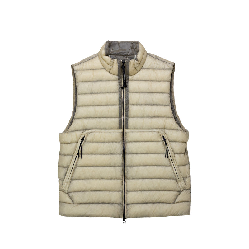 C.P. Company D.D. SHELL DOWN LENS GILET, Frozen Dew