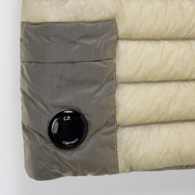 C.P. Company D.D. SHELL DOWN LENS GILET, Frozen Dew