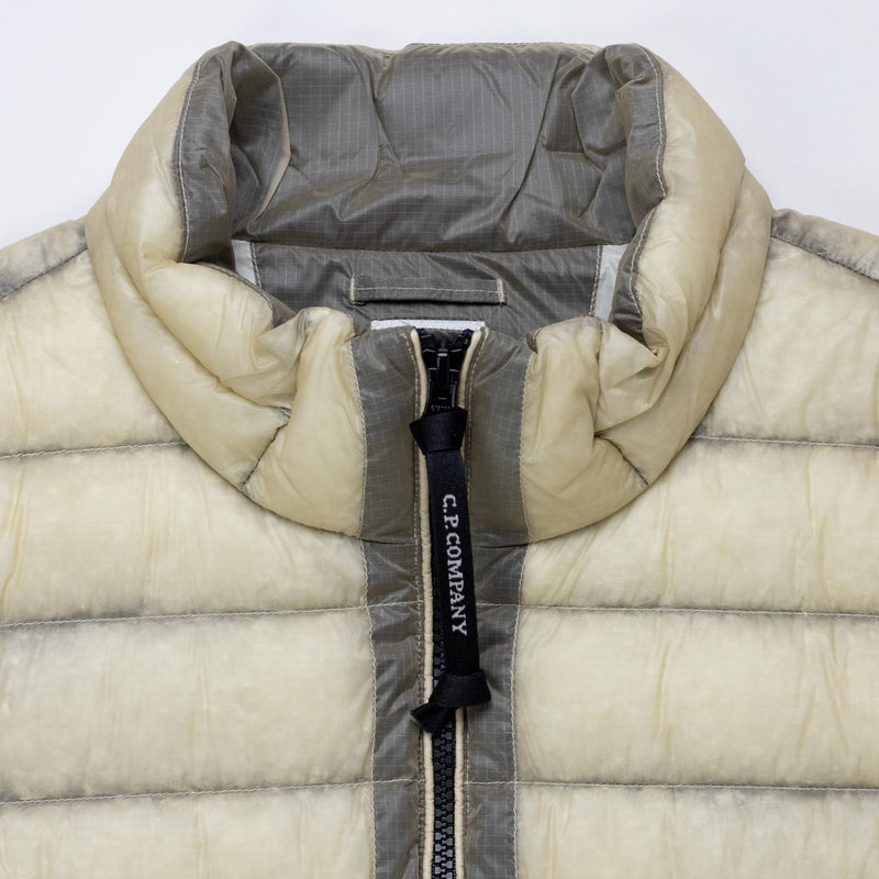 C.P. Company D.D. SHELL DOWN LENS GILET, Frozen Dew