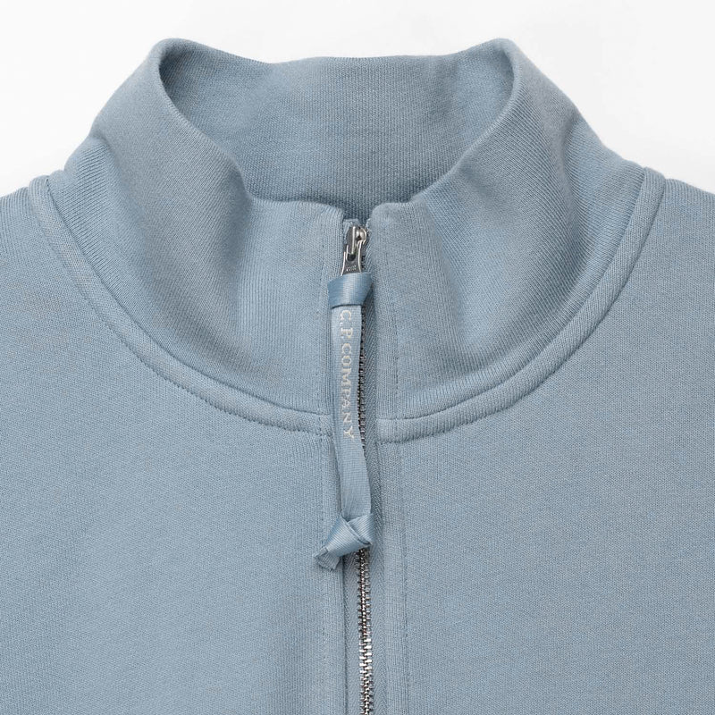C.P. Company HALF ZIP SWEATSHIRT, Silver Blue