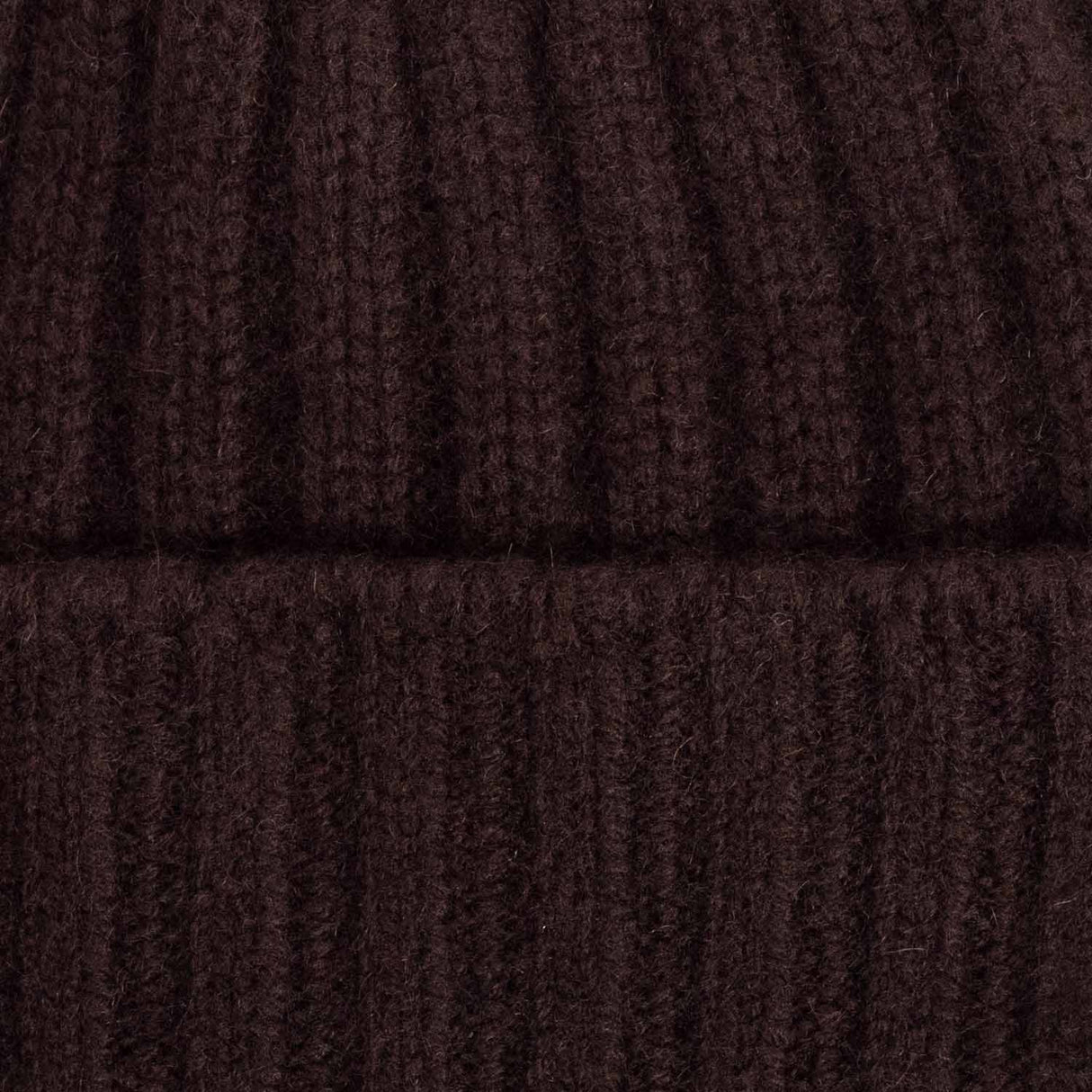 câbleami CASHMERE RIB WATCH HAT, Brown
