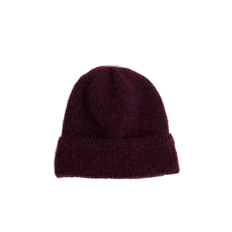 câbleami MOHAIR WATCH CAP, Burgundy