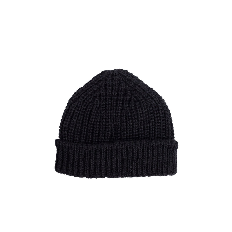 câbleami WOOL SHORT W/CAP, Black