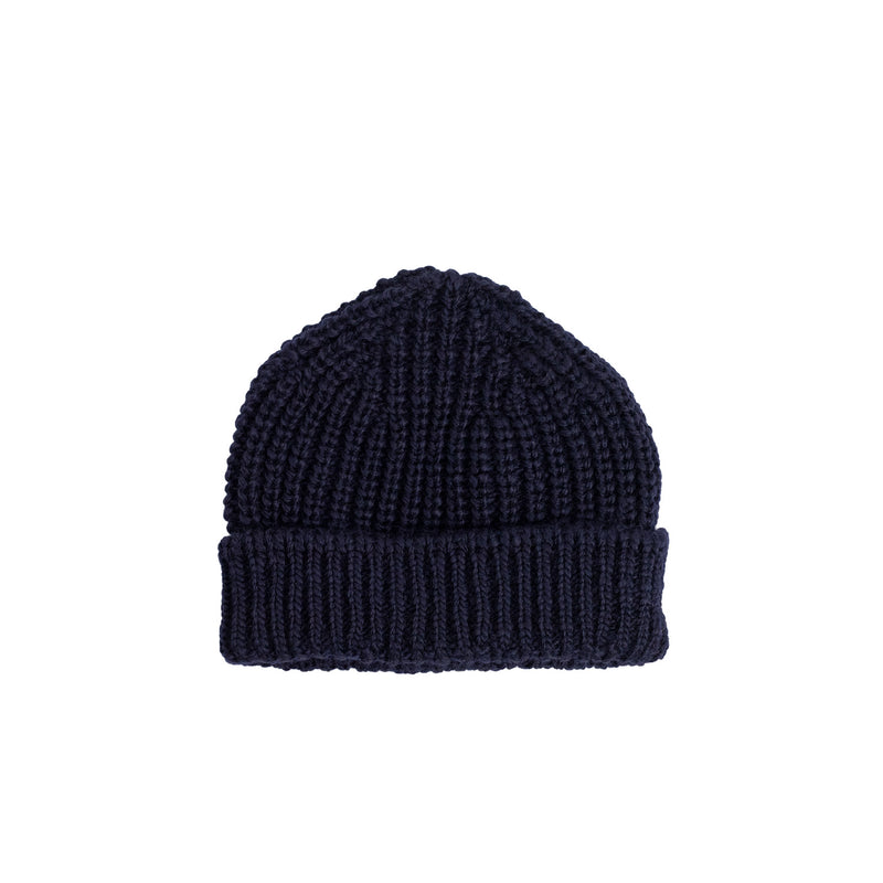 câbleami WOOL SHORT W/CAP, Navy