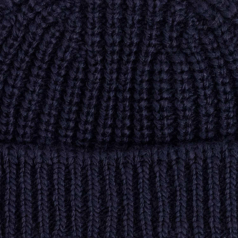 câbleami WOOL SHORT W/CAP, Navy