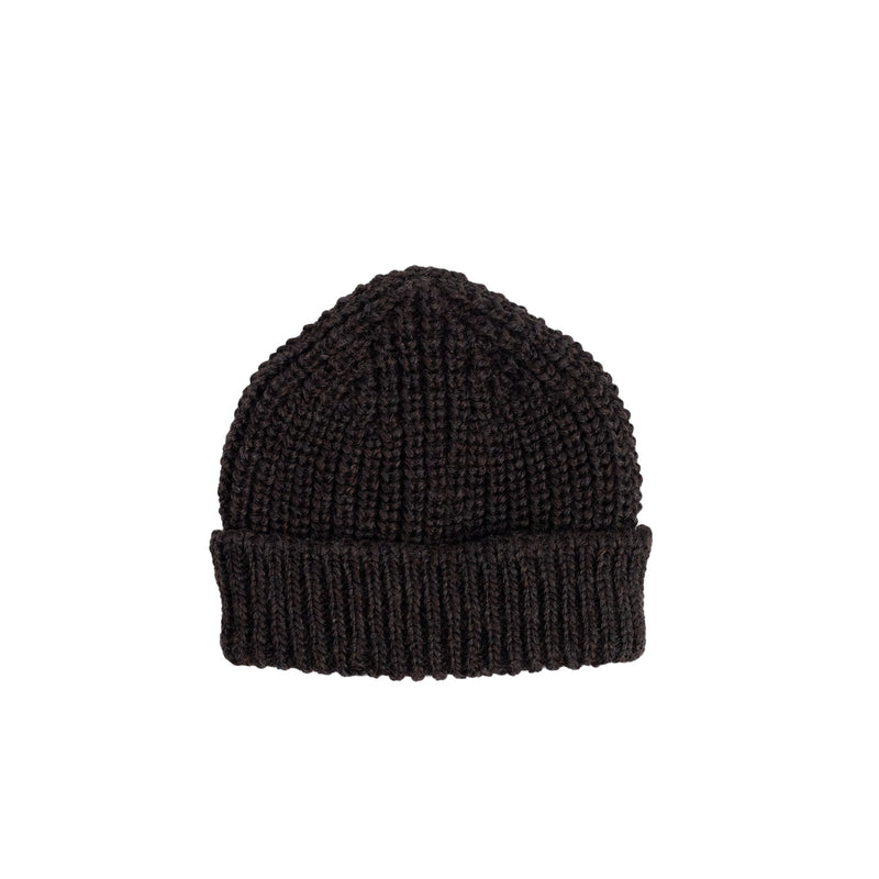 câbleami WOOL SHORT W/CAP, Brown