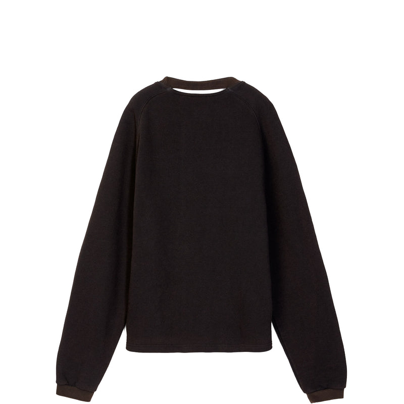 Camperlab BOXY CREWNECK, Faded Black