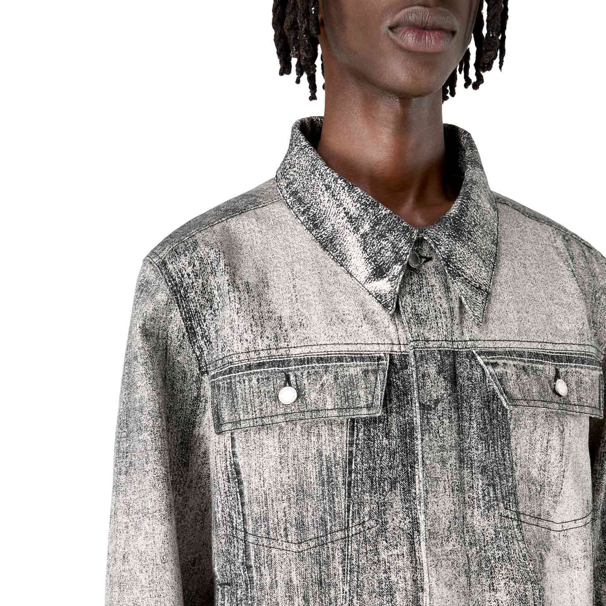 Camperlab PAINT DENIM JACKET, Faded Black