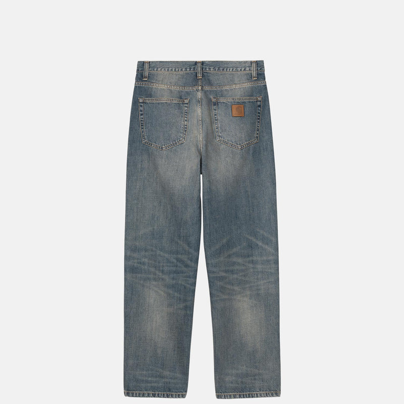 Carhartt WIP AARON PANT, Blue Worn Used