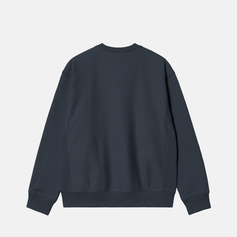 Carhartt WIP AMERICAN SCRIPT SWEATSHIRT, Deep Night
