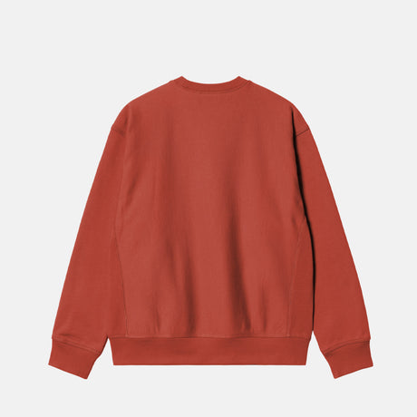 Carhartt WIP AMERICAN SCRIPT SWEATSHIRT, Oxide Red