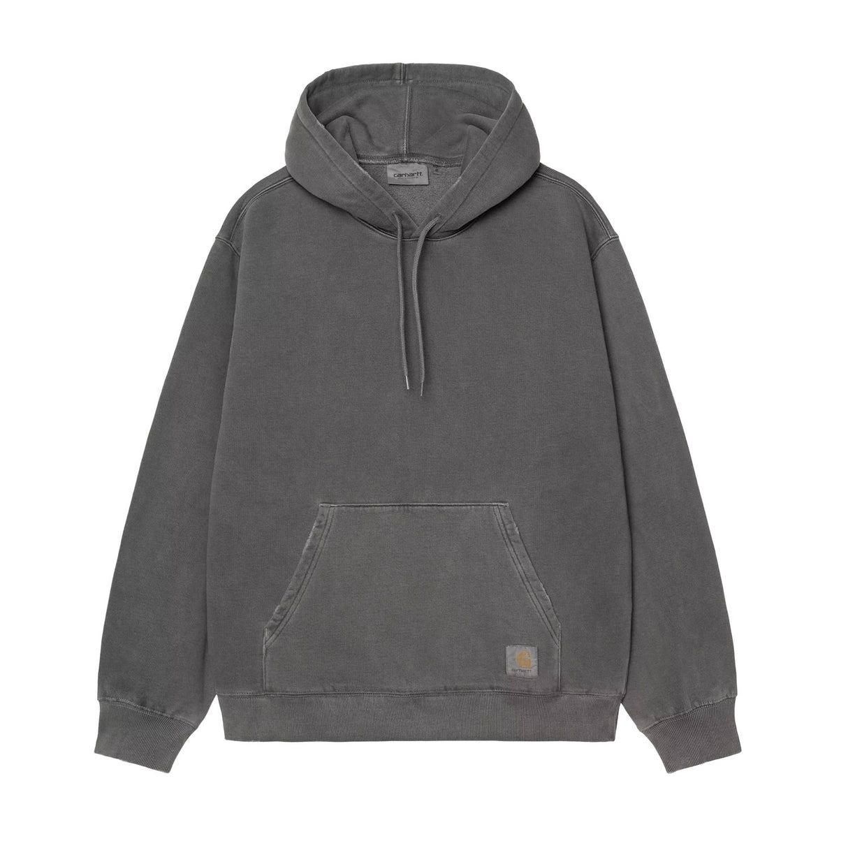 HOODED TORION SWEATSHIRT, Black Grind Wash
