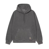 HOODED TORION SWEATSHIRT, Black Grind Wash